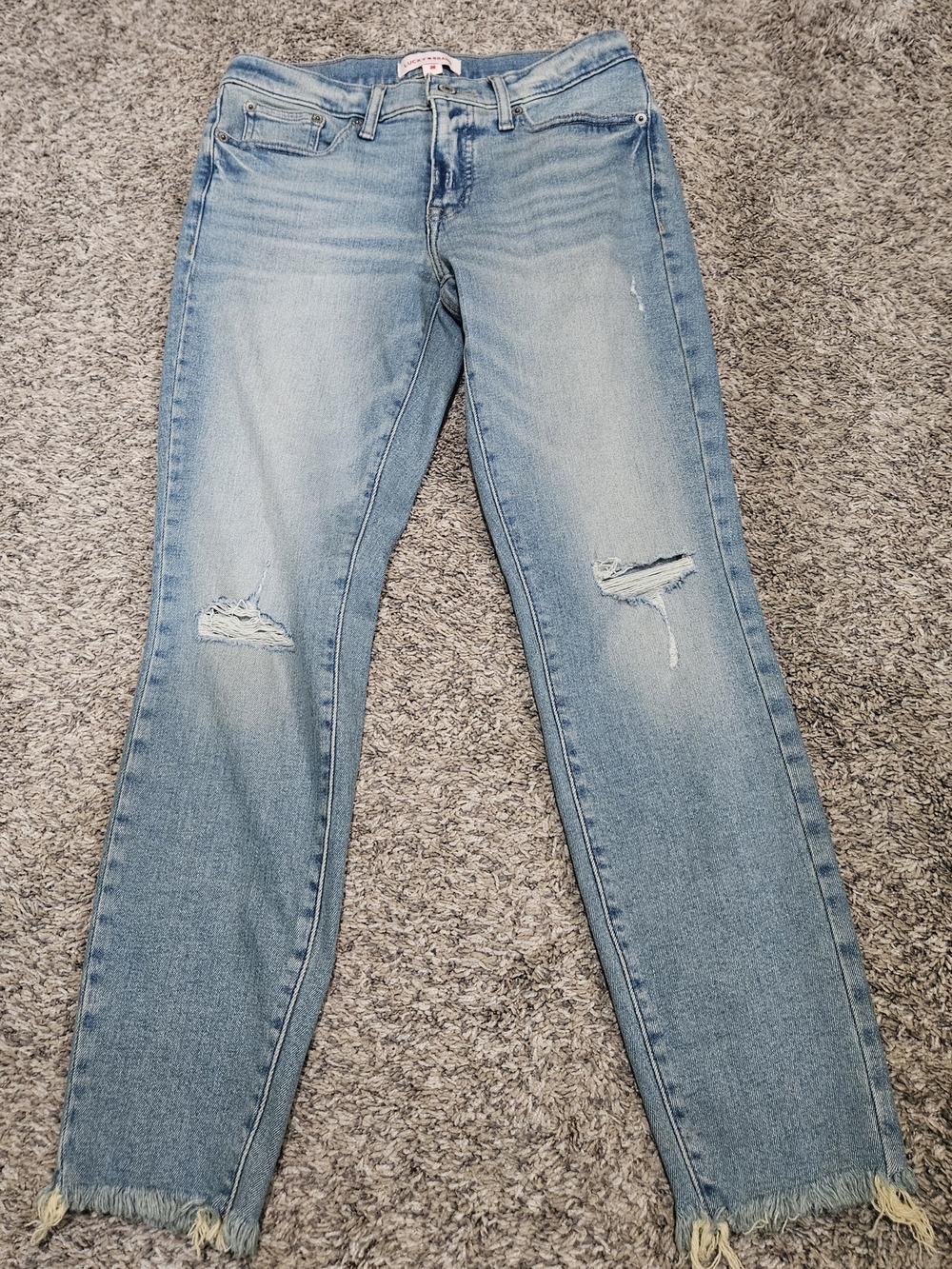 Lucky Brand Light Blue Distressed Jeans